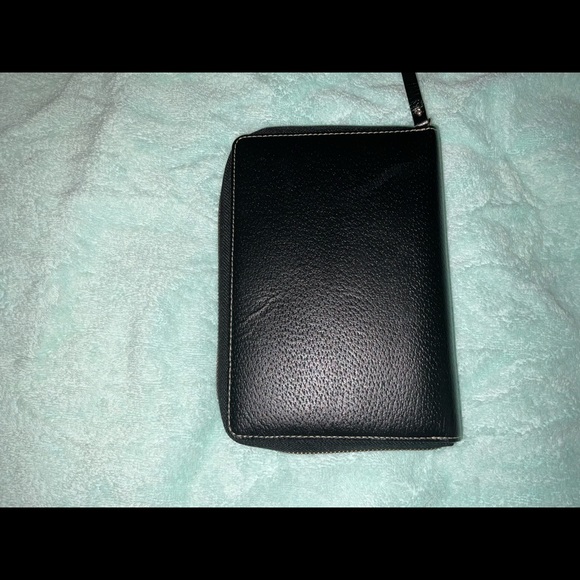 KATE SPADE Cameron Street Agenda Planner Cover Gently Used Black Leather - Picture 5 of 5